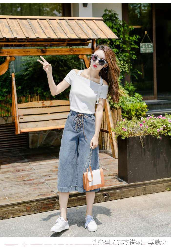 夏季新款裙裤两穿洋气又显瘦,半身裤裙真是夏季显瘦必备