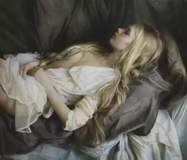 “文艺三级片”式的裸女油画，青春逼人！高价出手