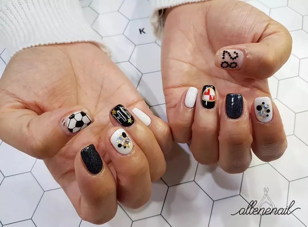 世界杯款美甲,2020盘点抖音最火3款美甲