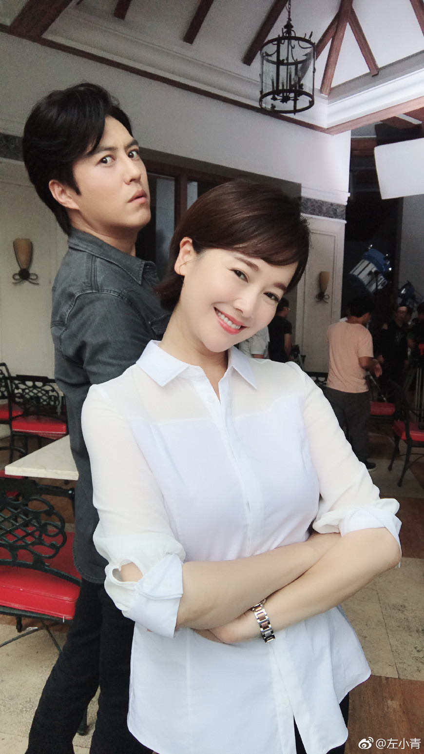 左小青和靳东如果岁月可回头花絮,靳东左小青电视剧如果岁月可回头