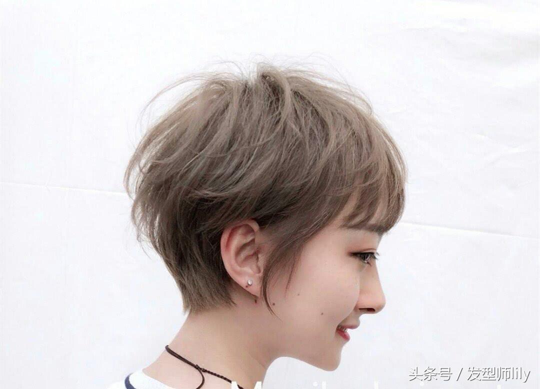 五款短发烫型,超酷圆脸烫的短发