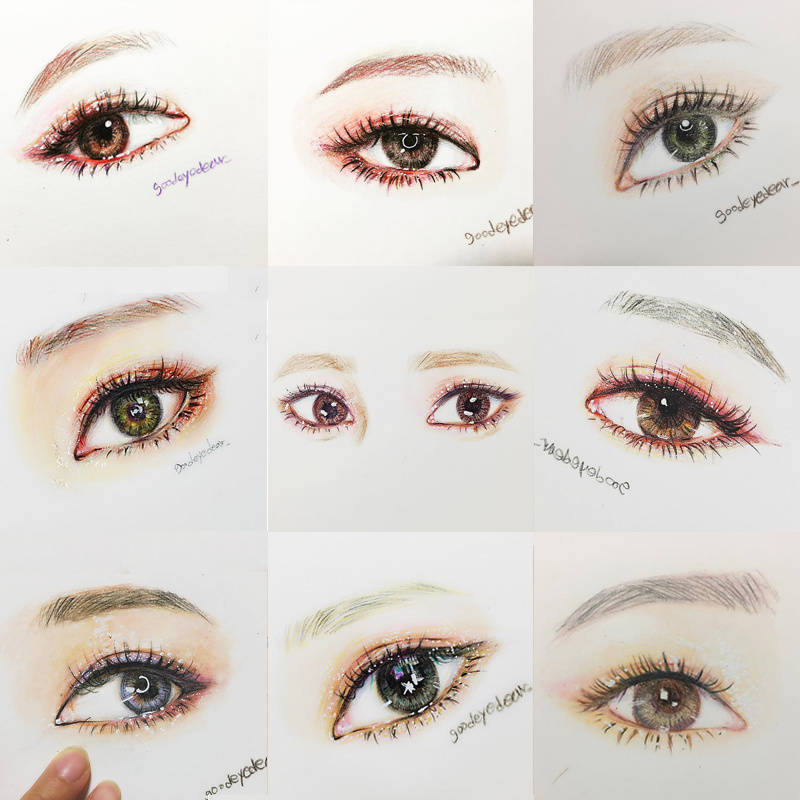 如何画眼睛教程超详细真实,初学者画眼睛五种简单方法速成