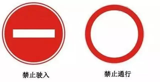 科目一易混淆标志,容易混淆的交通标志标线大全