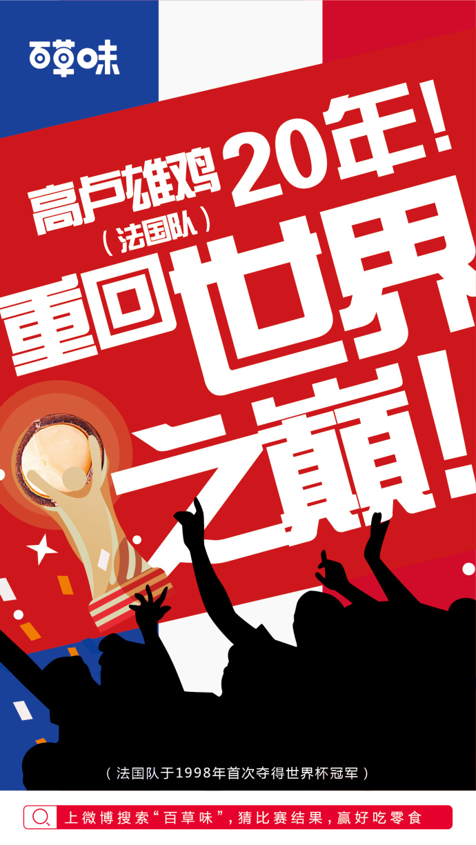 世界杯法国队夺冠,世界杯借势海报