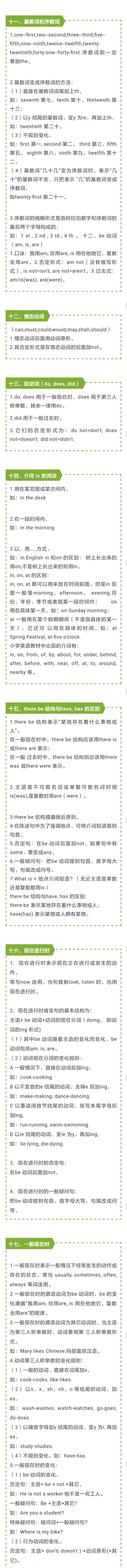 六年级小升初必考英语知识点,六年级小升初英语知识点归纳