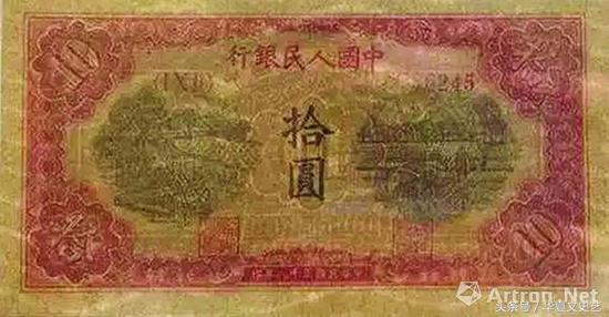 人民币收藏水印移位,第四套人民币水印