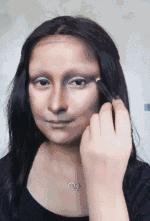重庆妹子化妆秒变蒙娜丽莎,看看美女如何化妆