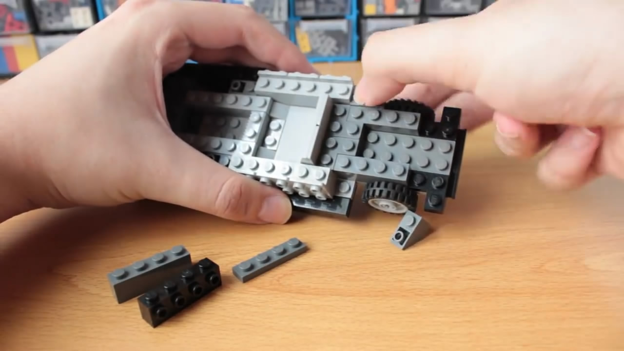 自制乐高敞篷跑车教程,supercar跑车乐高视频教学