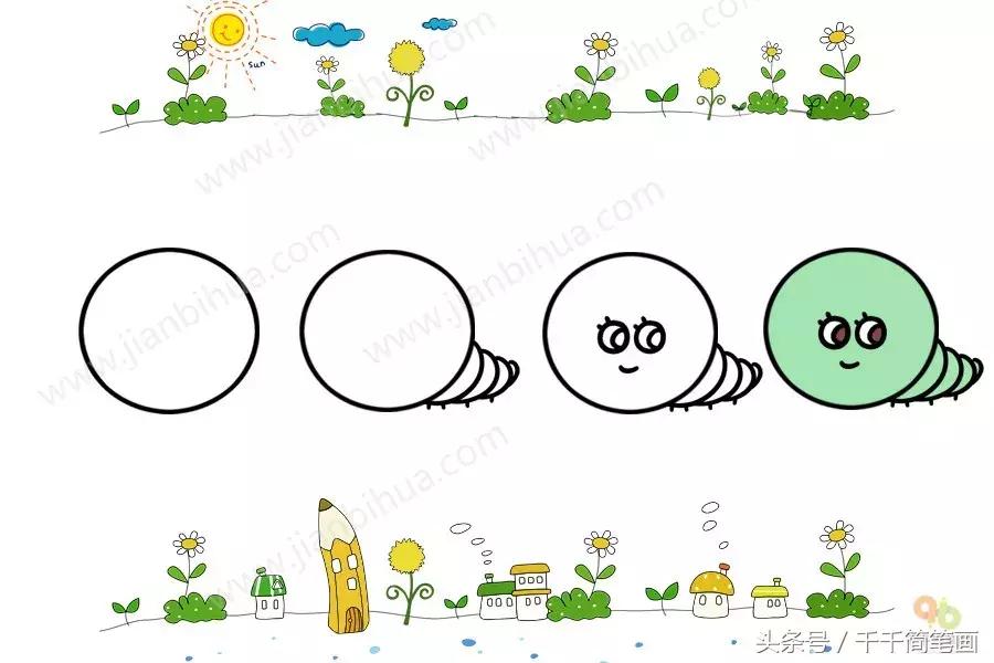读儿歌学画画的简笔画,儿歌童谣学画画