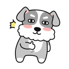 小狗拿着话筒跳舞表情包,小狗龇牙咧嘴的笑表情包