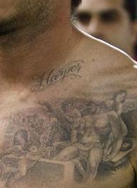 贝克汉姆的身上纹,贝克汉姆是什么时候纹身的