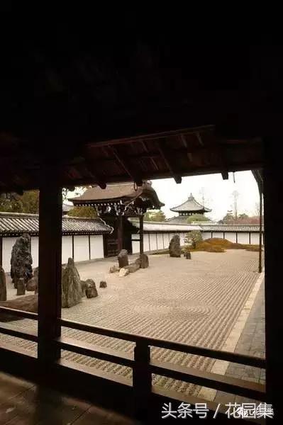 枯山水的造园手法,枯山水画法