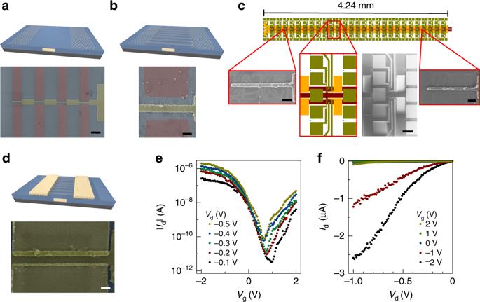 石墨烯和定向纳米材料的放置，用于大规模器件集成