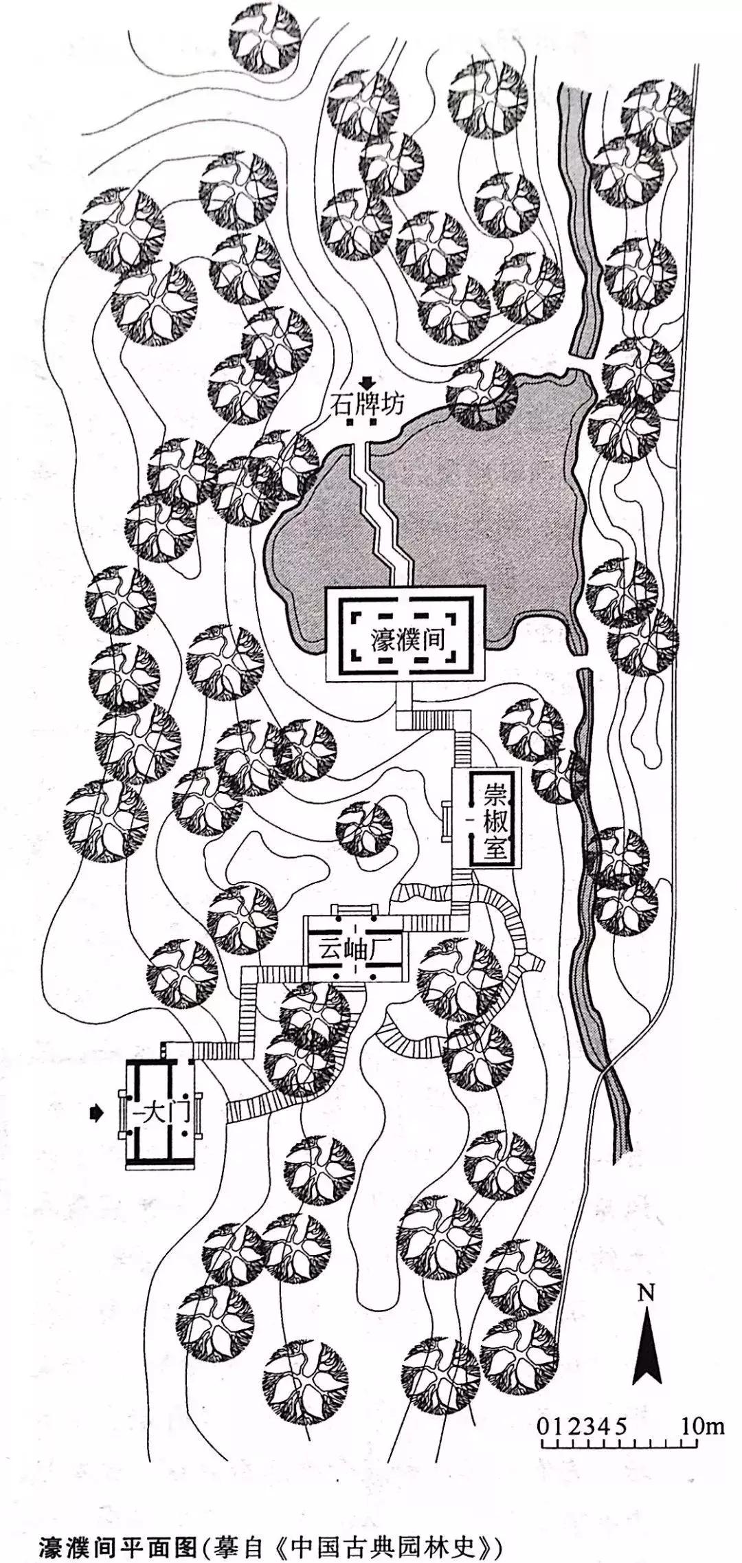 国外经典园林平面图,明清园林平面
