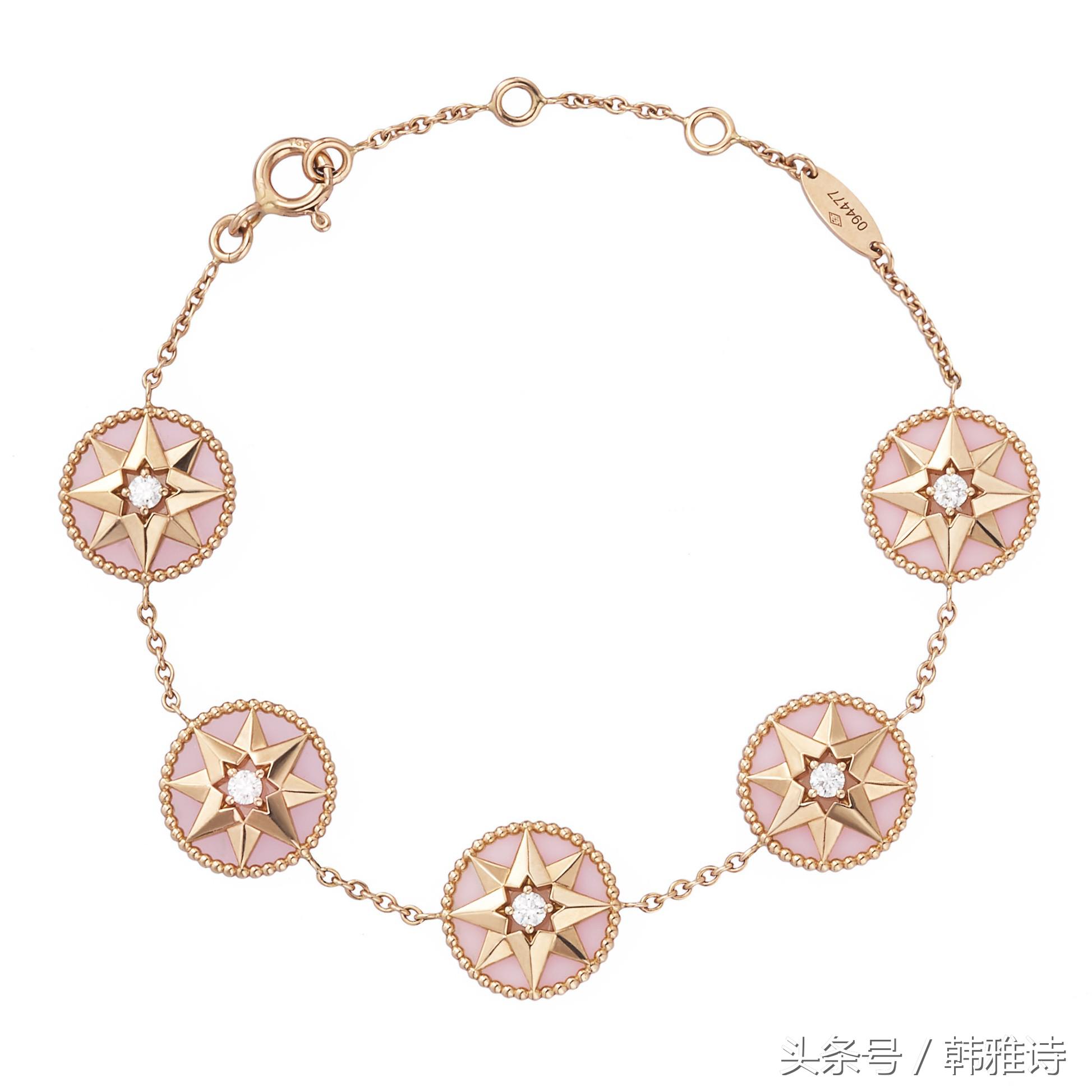 dior迪奥八芒星罗盘手链女,迪奥dior字母手链