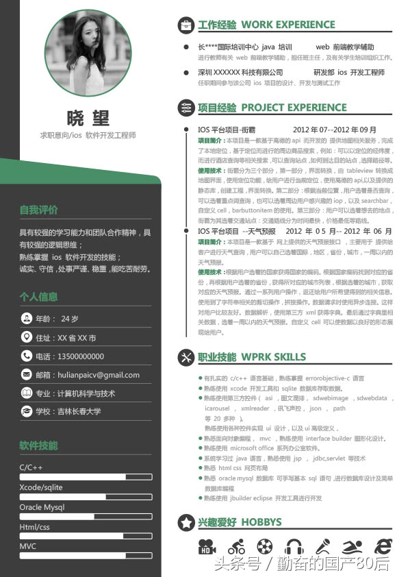 护士应届生求职简历模板免费,免费毕业生求职简历模板网站