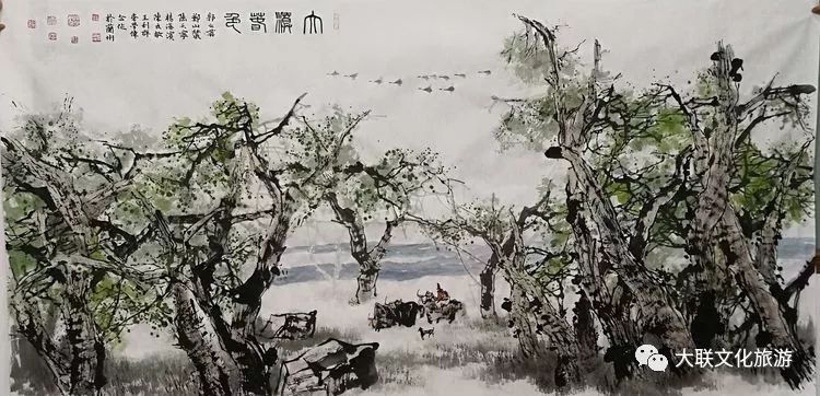 北派山水名家邀请展,荆山楚水山水作品欣赏