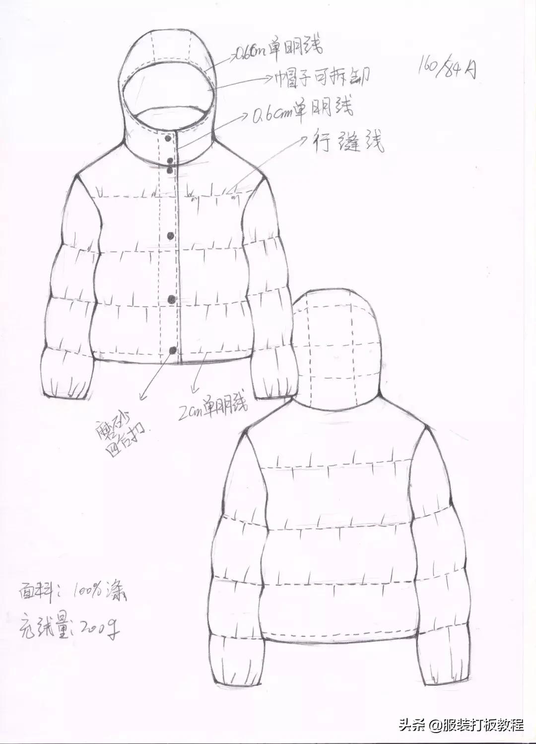 手绘服装款式图线稿书籍,服装款式图手绘专业教程