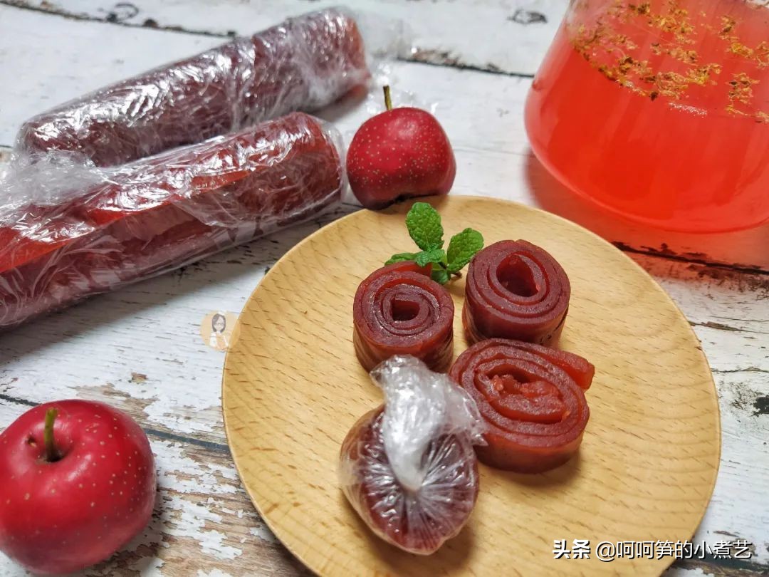 酸甜开胃的果丹皮快点学起来,吃卷果丹皮童年小零食