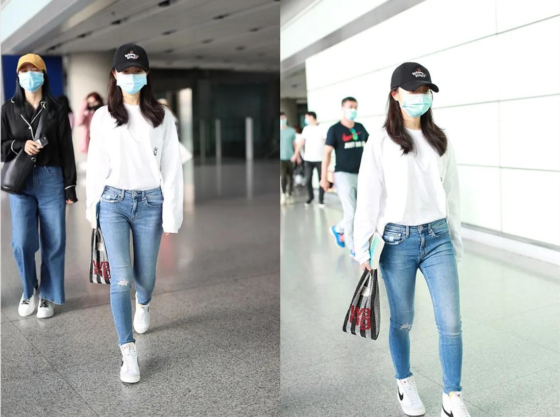 赵今麦穿搭秋冬裤子,赵今麦黑裤子穿搭