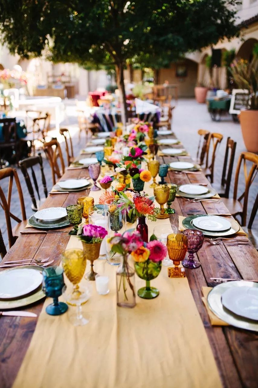 婚礼色彩风格,室内婚礼颜色搭配