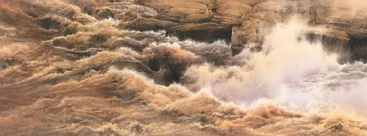 画黄河壶口瀑布的画家徐惠君,专访国画家徐惠君壶口瀑布画法