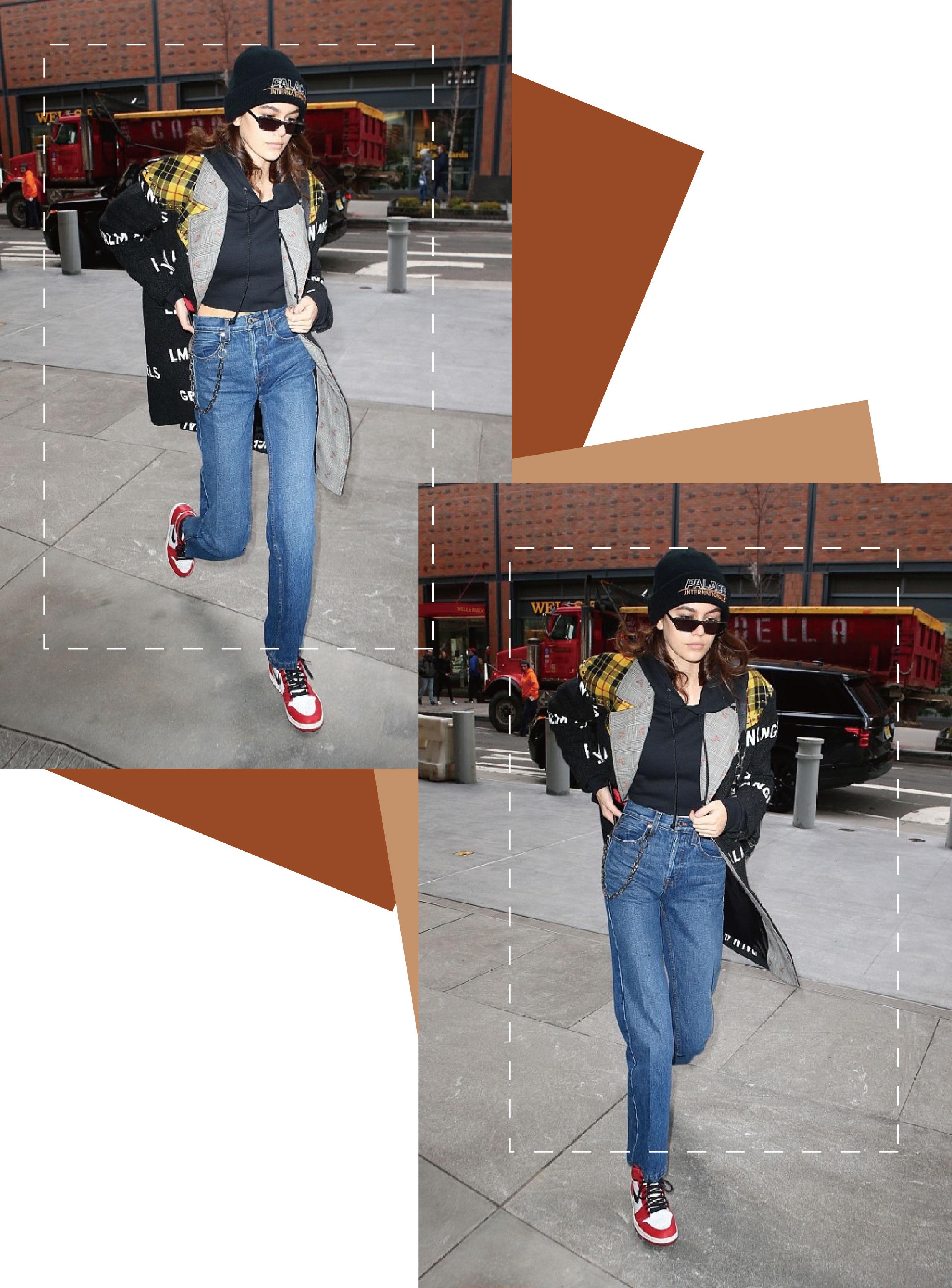 牛仔裤搭配中长款大衣,毛呢大衣牛仔裤怎么搭配好看