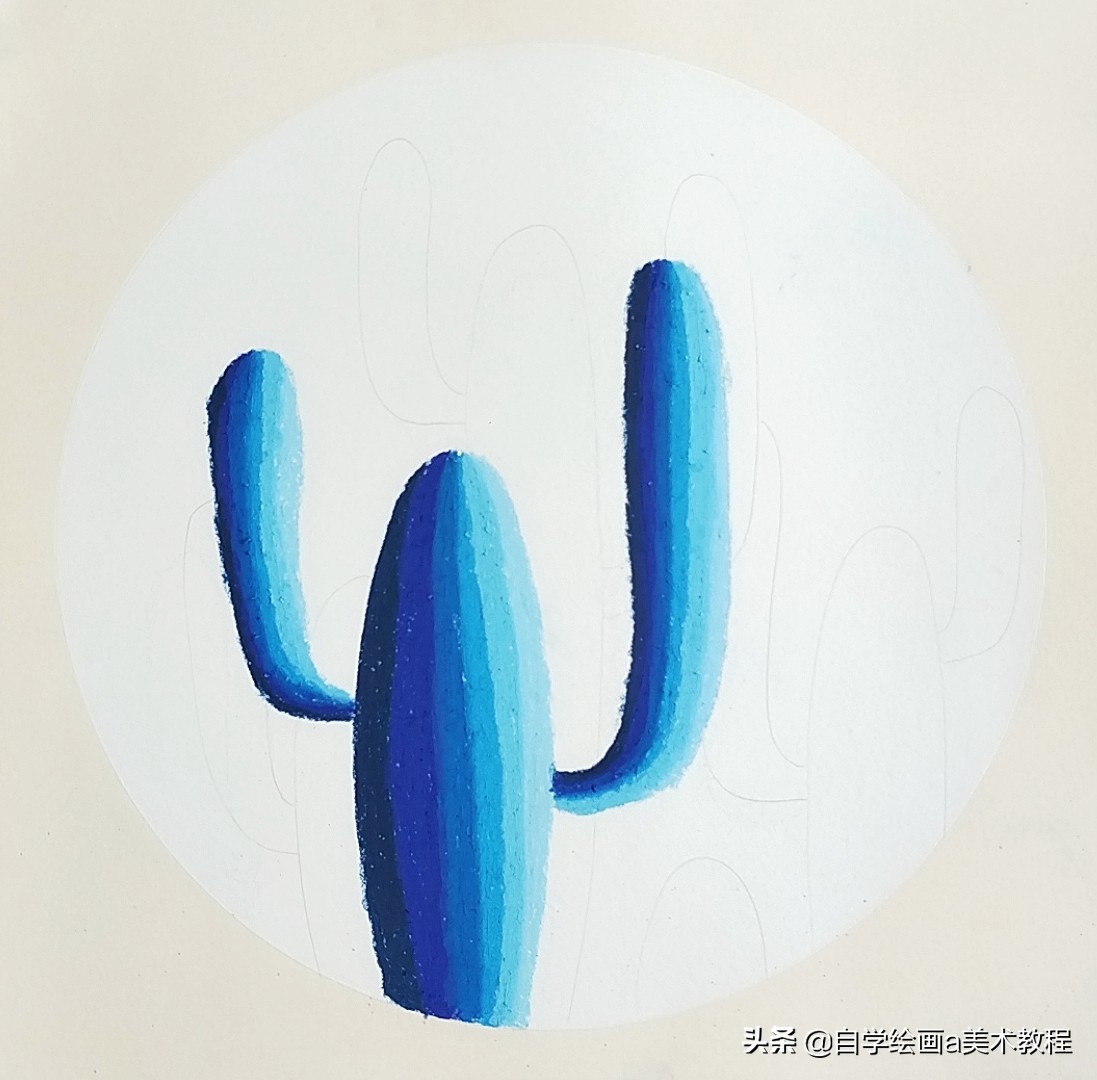 中班幼儿绘画仙人掌怎么画的,仙人掌又简单又漂亮幼儿园画