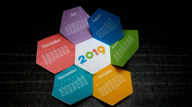 海空设计|国外漂亮的2019年日历设计