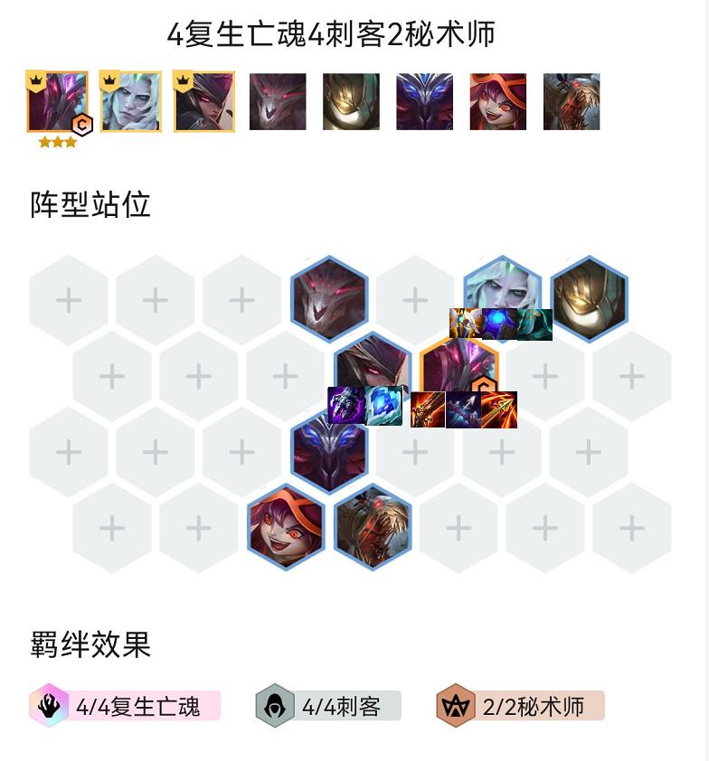 云顶之弈11.10版本阵容刺客,云顶之弈s5复生亡灵