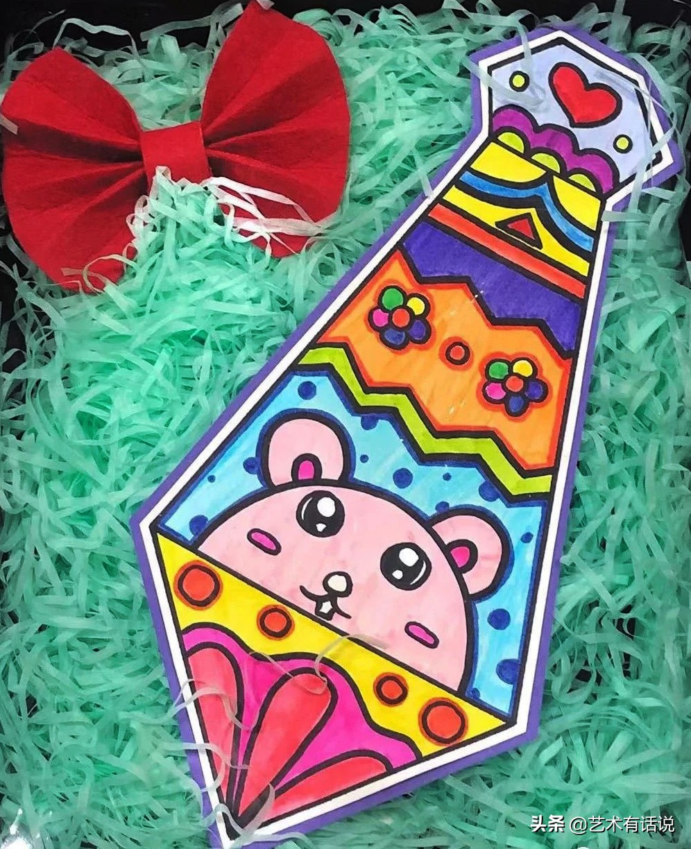 艺术画父亲节,美术绘画创意父亲节