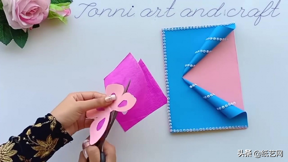 新年贺卡用卡纸还是彩纸,一看就会的超简单手工新年贺卡