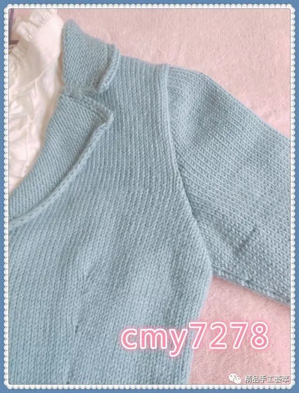 毛衣外套西装领织法教程成人,从上往下织开衫和尚领外套怎么织