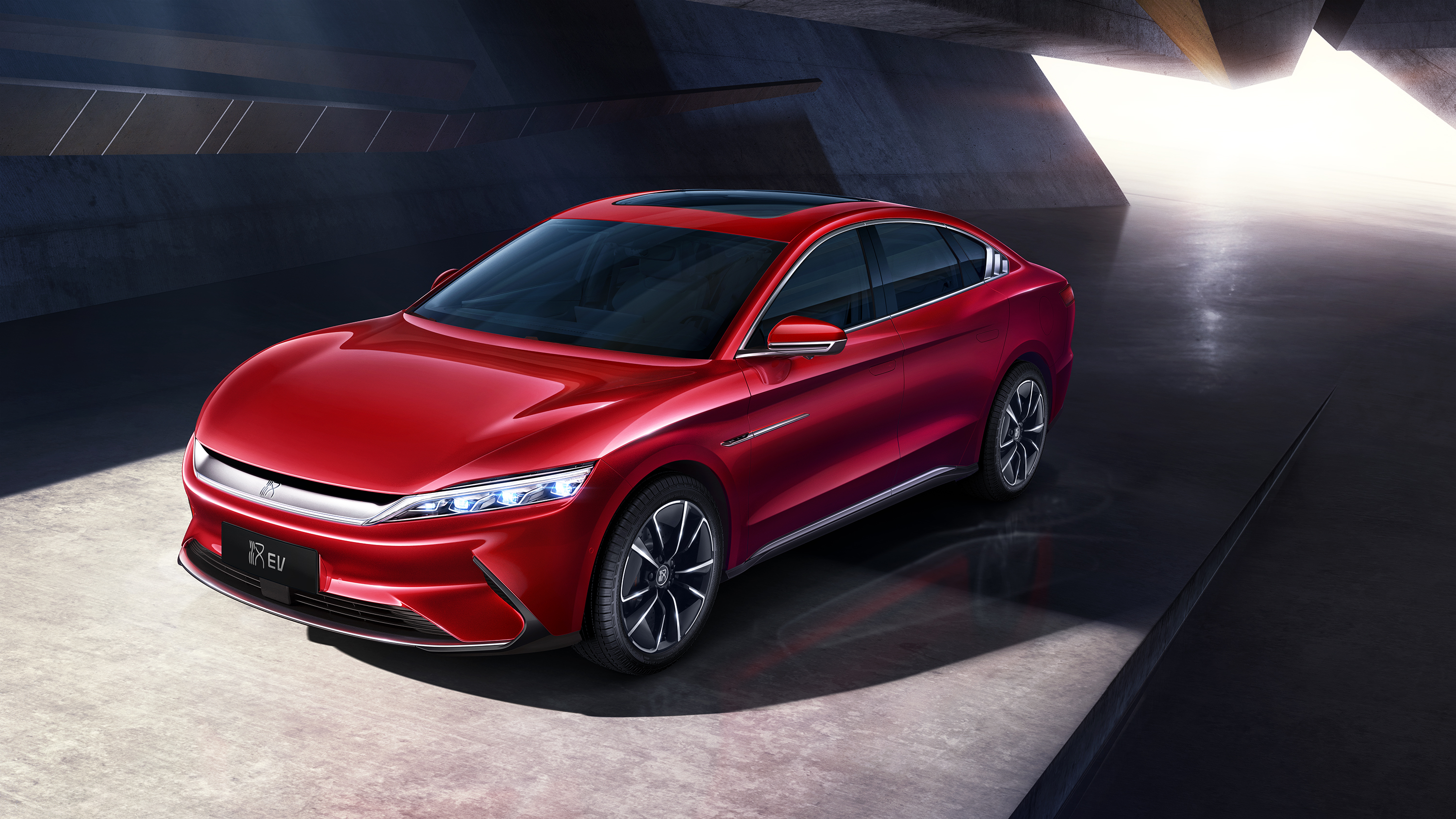 比亚迪汉酷炫照片,比亚迪汉图片高清大图壁纸