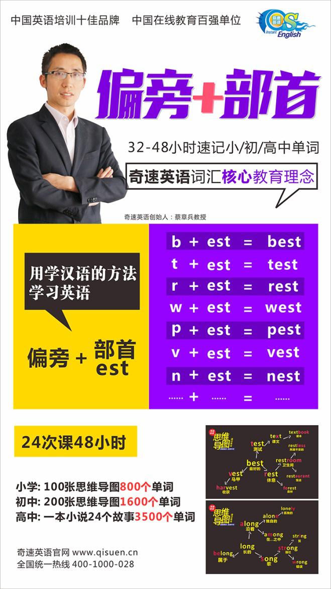 夏令营的英文单词速记,奇速英语暑期班记单词22讲