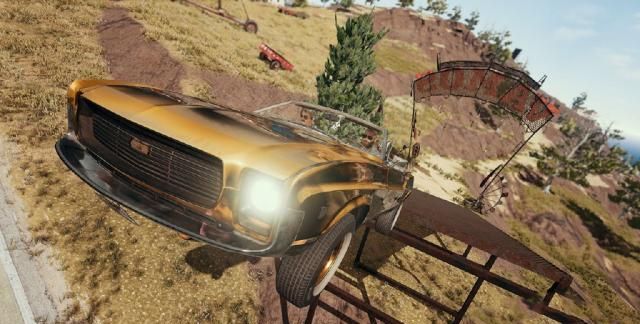 沙漠地图的黄金跑车怎么没了,绝地求生沙漠地图黄金肌肉跑车