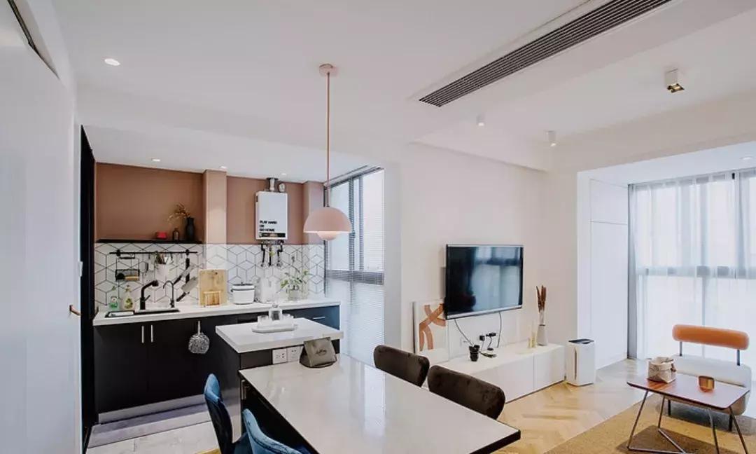 开放式厨房好不好看油烟会不会大,开放式厨房装修效果图无门防油烟