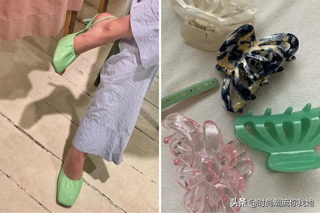 夏天穿马卡龙色系的长裤,马卡龙紫色裤子搭配