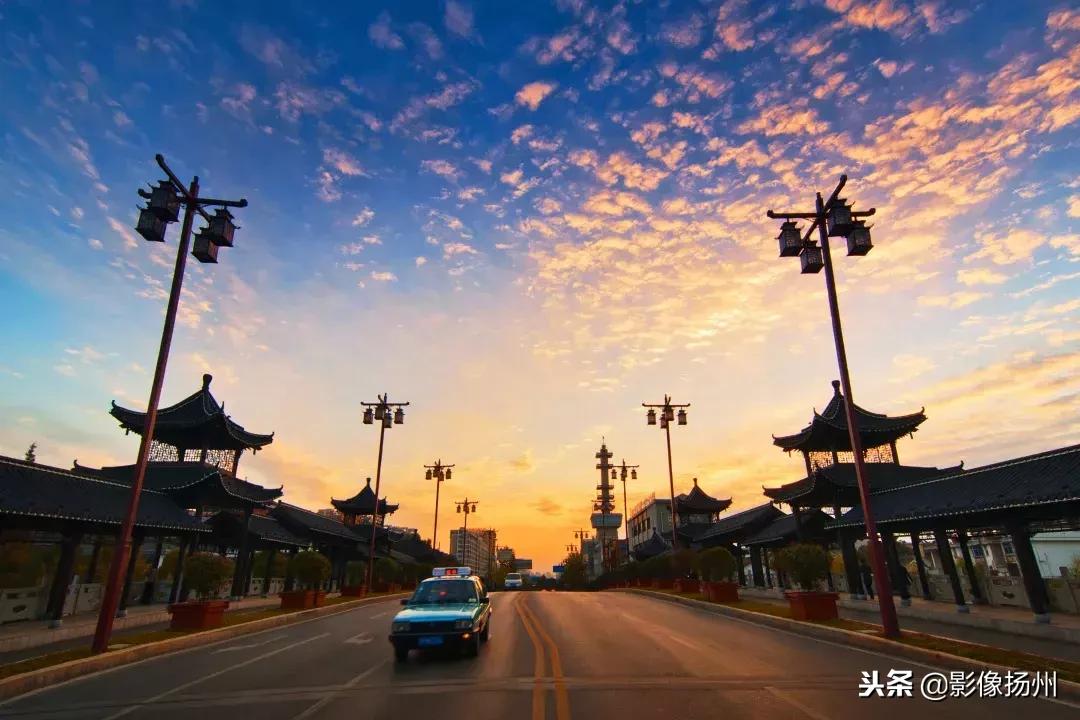 扬州古运河风光带图片,扬州旅游景点古运河图片大全