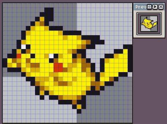 gba口袋妖怪皮卡丘哪个版本好抓,gba皮卡丘像素画