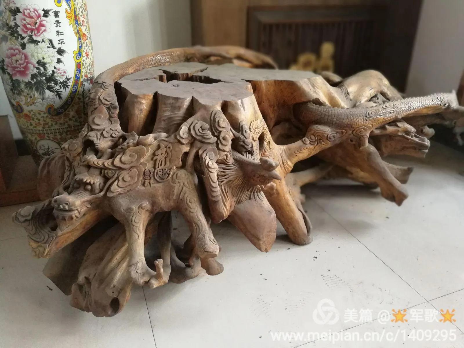 妙趣天成的根雕艺术,醉心根雕艺术图