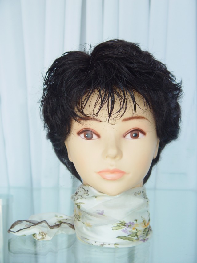 遮盖白发假发真发,遮白发神器假发无刘海