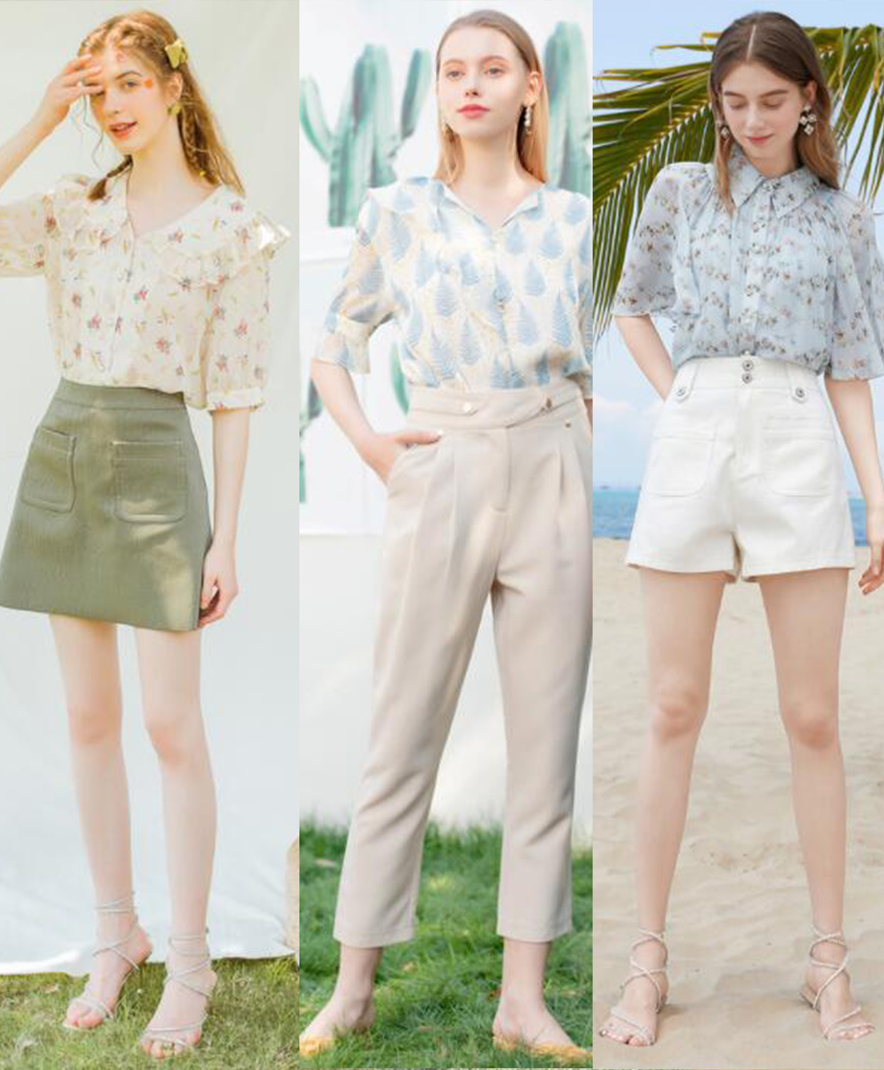 雪纺衫穿搭技巧夏季时尚,搭配时尚轻盈的雪纺衫超赞