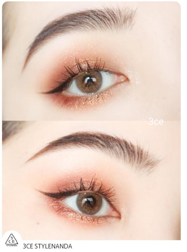 赤茶妆用什么眼影盘,黄皮清透妆容眼影