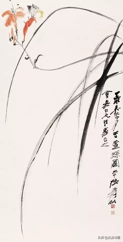 徐湛国画兰花技法教学,国画兰花入门技法