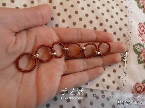 铜线手工制作手链,铜丝手链diy