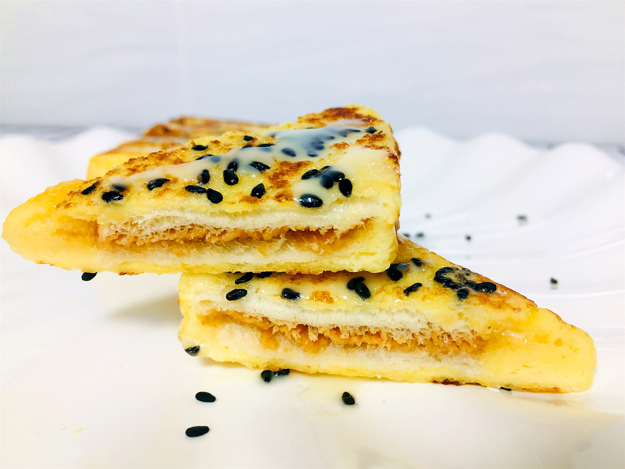 花生酱西多士吐司家庭版,花生西多士吐司的做法