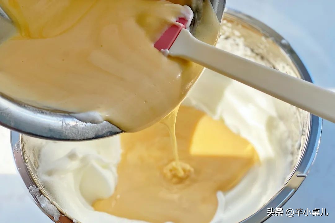 古早蛋糕慢速教程,八寸古早戚风蛋糕翻车