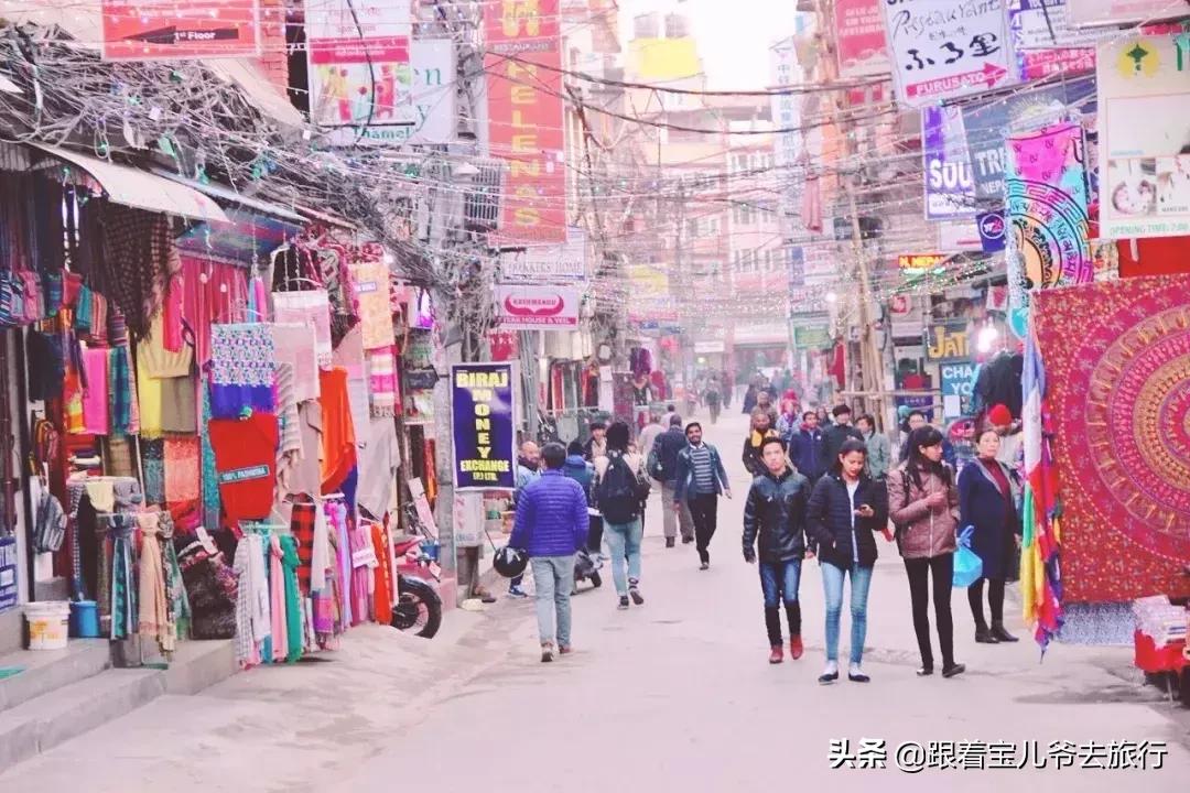 尼泊尔购物天堂泰米尔,尼泊尔加德满都街边买东西