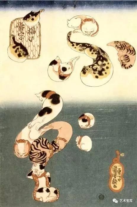 歌川国芳浮世绘中的源氏物语,西方美术史的画家